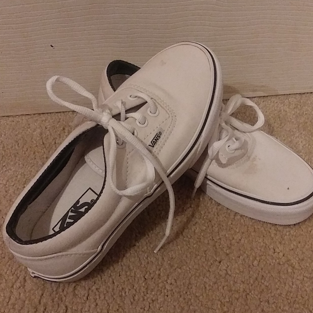 Size 6 white vans